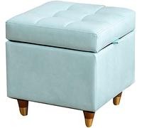 SLGGPJBU Contenitore poggiapiedi impermeabile in pelle PU Sgabello basso per uso domestico alto elastico imbottitura spugna divano tavolino sgabello sedia arredamento casa