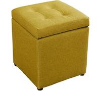 SLGGPJBU Cubo portaoggetti a forma di cubo, sgabelli e sgabelli con contenitore, poggiapiedi, cassettiera giocattolo imbottita in memory foam per risparmiare spazio, colore blu