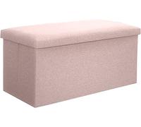 SLGGPJBU Panca pieghevole, poggiapiedi rettangolare per panca poggiapiedi, sgabello di grande capacità, sgabello portatile per soggiorno -blu-25 l 15,7 x 9,8 pollici