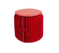 SLGGPJBU Poggiapiedi ottomano pieghevole, rotondo, impermeabile, resistente, decorativo, per divano, tavolino da caffè, sgabello per soggiorno, colore: cachi