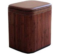 SLGGPJBU Poggiapiedi per piedi da caffè tavolino da caffè arredamento moderno sgabello sgabello sedile con contenitore, poggiapiedi quadrato, sgabello portatile, cuscino in pelle, sgabello durevole
