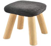 SLGGPJBU Poggiapiedi per riposare, poggiapiedi, panca cambia-scarpe, gambe in legno, sgabello quadrato, sgabelli in tessuto rimovibile, sedia imbottita per la casa, multifunzionale