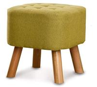 SLGGPJBU Poggiapiedi per riposare, sgabello per scarpe, panca quadrata grande, sedia moderna con gambe in legno, imbottita, comoda seduta per la casa, multifunzione