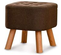 SLGGPJBU Poggiapiedi per riposare, sgabello per scarpe, panca quadrata grande, sedia moderna con gambe in legno, imbottita, comoda seduta per la casa, multifunzione