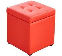 SLGGPJBU Poggiapiedi poggiapiedi a cubo in finta pelle, contenitore per giocattoli con cerniera superiore organizer box pouf cassettiera