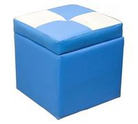 SLGGPJBU Poggiapiedi poggiapiedi cubici in finta pelle, con cerniera superiore, organizer per pouf, cassettiera singola