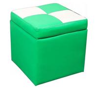 SLGGPJBU Poggiapiedi poggiapiedi cubici in finta pelle, con cerniera superiore, organizer per pouf, cassettiera singola