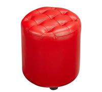 SLGGPJBU Pouf cubo imbottito in pelle pouf, poggiapiedi pouf in legno massello quadrato in pelle salotto tavolino piccola panca 35 x 35 x 40 cm