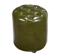 SLGGPJBU Pouf cubo imbottito in pelle pouf, pouf poggiapiedi in legno massello quadrato in pelle salotto tavolino piccola panchina rosso 40 x 40 x 35 cm