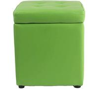 SLGGPJBU Pouf per piedi in finta pelle, contenitore per giocattoli, con cerniera superiore organizer