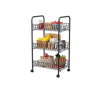 SLGGPJBU Scaffale portaoggetti da cucina multistrato per cucina, soggiorno, carrello da pavimento, scaffale rimovibile per risparmiare spazio, organizer con ruote per organizzare la cucina