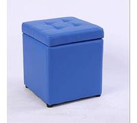 SLGGPJBU Sgabello con contenitore, poggiapiedi quadrato, portatile, per soggiorno, camera da letto, piccolo spazio, 30 x 30 x 35 cm