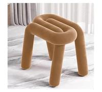 SLGGPJBU Sgabello con poggiapiedi, regolabile, imbottito, appositamente sagomato, piccolo, per trucco, tavolino con struttura in acciaio, per camera da letto e dove