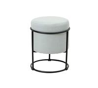 SLGGPJBU Sgabello fasciatoio in cotone con treppiede in acciaio inossidabile dorato, blu