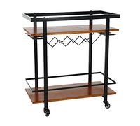 SLGGPJBU Tavolino espositore scaffale per verdure per cucine utility cart casa bar carretto che serve carrelli credenza credenza scaffale da cucina, 2 stili