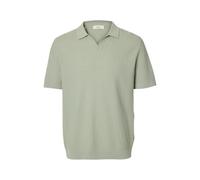 Slhmattis SS Linen Blend Struc Open Polo, Grigio Acqua, XXL