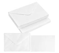 SLIAXINT 60 cartoline di carta per acquerello, piccole, vuote | Con busta, robusta, spessa, senza stampa su entrambi i lati, bianca, non si sgualcisce per lettere, inviti, matrimoni