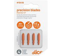Slice 10418 Lame di precisione per taglierina di precisione, confezione da 4 lame per coltelli da hobby per tagli intricati, perfette per arti e artigianato, argento