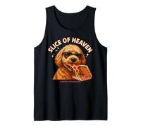 Slice of Heaven Goldendoodle Pizza Foodie Fun Canotta