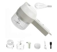 SliceEase Electric Chopper, Tritatutto Elettrico Multifunzionale Portatile Senza Fili, Tritatutto Manuale Elettrico in Acciaio Inossidabile (B)