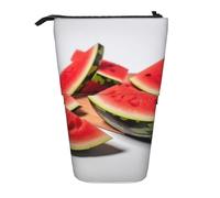 Slices of Watermelon1 - Astuccio portamatite telescopico di grande capacità, con stampa, per donne e uomini, Nero , Taglia unica, Borsa da viaggio