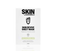 Slick Gorilla Maschere Viso Idratanti per Uomo (Confezione da 3) - Maschere in tessuto stile coreano con Acido Ialuronico, Niacinamide e Pantenolo. Maschera viso rinfrescante per pelle più chiara, lum