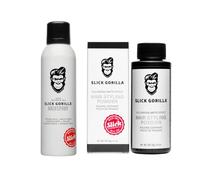 Slick Gorilla Pack Styling Uomini - Lacca Forte Tenuta 200 ml & Polvere Capelli 20 ml, Finish Opaco, Volume & Texture Istantanei
