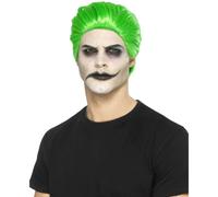 Slick Trickster Joker Stile Halloween Costume Parrucca Verde