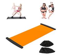 Slide Board with End Stops Slide Board con terminali per scarpe, slimming Exercise Guide Mat per Leg Pot Training Fitness e Athletic