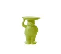 SLIDE Design Tavolino da Salotto & Comodino Ambrogio color Verde lime - Design Moderno in Plastica Polyethylene/EcoAllene - Arredo Casa e Giardino - Made in Italy 42,5 x 38,5 h 60,5 cm