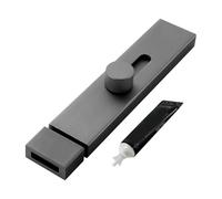 Slide Door Lock - Premium Aluminum Alloy Adhesive Latch Mechanism, Sturdy Construction Ensures Long Term Durability, Compact Design | Reliable Protection Accessory Perfect For Bedroom Office