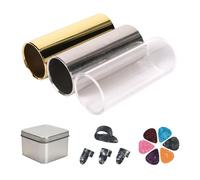 Slide for Guitar - Slide per chitarra elettrica da 60 mm - Kit di per strumenti musicali per performance dal e pratica, miglioramento del tono