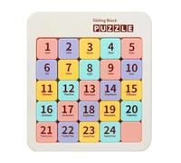 Slide Game - Magnetic Number Brain Teaser, Intelligence Block Toy with Portable Grid Board, Educational Challenge with Sliding Tiles Design, Logic Game Thinking Activity for Kids