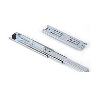 Slide Heavy Duty cassetto scorrevole cassetto chiusura completa estensione laterale supporto a sfera 3 pieghe guide in metallo guida binario per cassetti comò cucina, 250 mm, argento