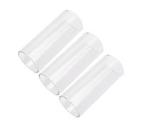 Slide per Chitarra in Vetro 3 Pezzi 6,1cm per Solisti | Tonalità Chiara e Scorrevole, Superficie Liscia, Colore Bianco, per Chitarristi e Bassisti Professionisti