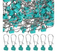 Slide Platina da 100 Pezzi per la Pesca con la Pesca con Cat-Forking in Acciaio Inossidabile ad Alta Resistenza con Snap Duo-Blocco, connettori a Peso Kit di Scatola per da
