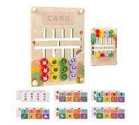 Slide puzzle, puzzle scorrevole | Puzzle di abbinamento per corrispondenza di animali da cartone animato in legno | Education Education Ordinamento del giocattolo sensoriale, scacchi a doppio lati a c