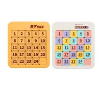 Slide Puzzles - Magnetic Number Brain Teaser, Intelligence Block Puzzle Game with Sliding Tiles, Educational Logic Toy, Travel Friendly Puzzle Board, Learning Activity for Home School Travel Camping