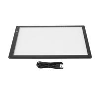 Slide Viewer, Ultra Slim A4 LED LED LIGHT BOX 3 Modalità di luminosità Modifica Scanner a diapositiva alimentato USB per film di fotografia negativa appassionati neri 349 x 248 x