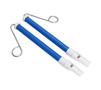 Slide Whistle for Young Ones 2 Pack | ABS & Metal Secure Musical Instrument | Train Mouth Muscles & Music Sense | Easy Play Toy for Youngsters/Early Education/Presents (Blu)