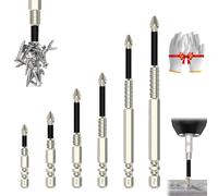 Slideach Magnetic Screwdriver Bits, High Magnetic Screwdriver Drill Bit Set, Universal High-performance Anti-Slip Durability Magnetic Electric Screwdriver Sets, 25-150mm (6pcs(50-65-75-100-120-150))