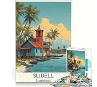 Slidell, LA Poster Puzzle da 1000 pezzi | Analisi e logica: sfide educative da affrontare con entusiasmo perfette come regalo per tutta la famiglia 52x38cm