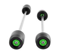 Slider Asse Forcella Ruota Compatibile Con DUCATI Per MULTISTRADA 950 2017-2021 Foderi Anticaduta Telaio Moto Anteriore Asse Posteriore Copri Forcella Protezioni Antiurto(Green)