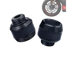Slider - Lega di alluminio, protezione crash pad ruota anteriore 2X, attrezzatura di sicurezza per moto | Cursori anticaduta, per motociclette, ciclomotori, scooter, la maggio