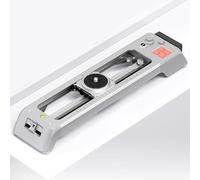 Slider motorizzato per fotocamera con rotazione panoramica, velocità regolabile per time-lapse e riprese video, compatibile con fotocamere reflex