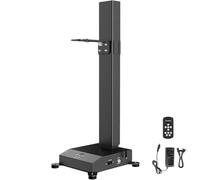 Slider motorizzato per fotocamera con telecomando, sollevamento verticale per live streaming, capacità di carico 10 kg, 10 altezze preimpostate, velocità regolabile per trasmissioni professionali