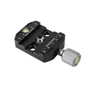 Slider Nodal Rail in alluminio con morsetto a sgancio rapido e livello di precisione per fotografia panoramica, compatibile con regolazione del punto nodale del treppiede (50N)