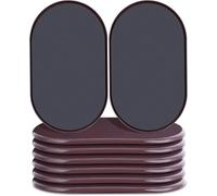 Slider per mobili, in feltro, riutilizzabili, antigraffio, facili da spostare, resistenti, per divano, letto, tavolo, scrivania, moquette e pavimenti in legno duro, 30 pezzi (marrone)