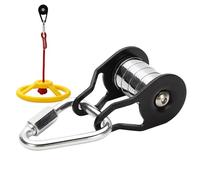 Slider Pulley-Pulley a corda in acciaio pesante con 5 rulli per scorrimento liscio su linee di allenamento, un forte design portante per l'allenamento di equilibrio, esercizio fisico all'ape