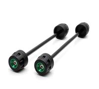 Slider telaio Per Suzuki GSX-S 750 2015-2023 GSXS750 Protezione Moto Blocco Protezione Mozzo Ruota Asse Anteriore Posteriore Forcella Sliders Antiurto(VERDE)